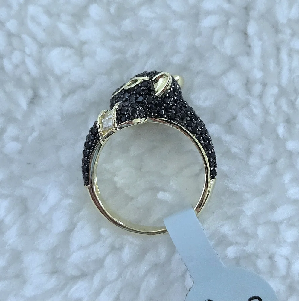 Cote d'Argent Black🖤 Panther Bypass Ring💍 - NWT